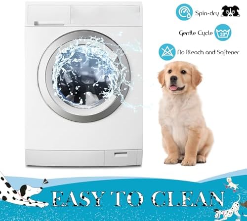 Round Dog Bed Cover Washable Elastic Edged 30×9.8 Inch - Image 7