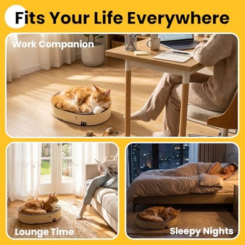 Conlun Oval Cat Scratcher Bed | Scratching Bowl Lounge - Image 5