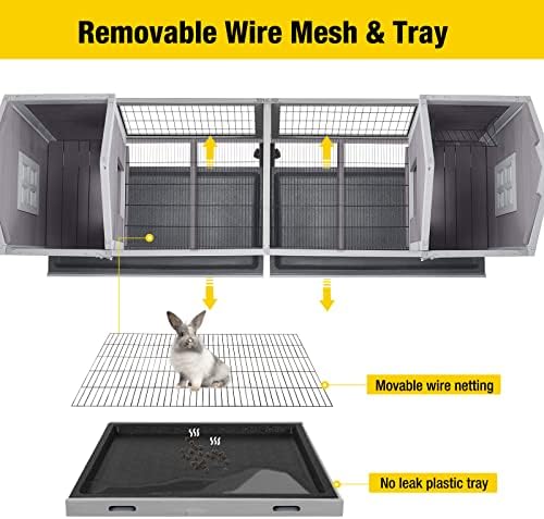 Aivituvin Rabbit Hutch Bunny Cage - Image 2