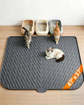 Cat Litter Mat, Silicone Waterproof Litter Trapping Mat by Vacqueen
