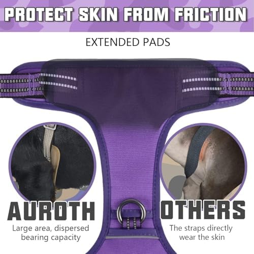 AUROTH Dog Harness for Large Dogs, No Pull Tactical Dog Vest Heavy Duty - Image 5