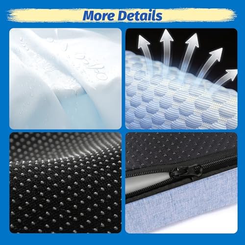 Cooling Dog Bed for Large Dogs, Washable Memory Foam Dog Beds for Crate - Image 7