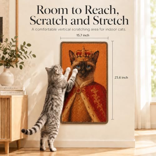 Art Sisal Cat Scratcher Mat, Cat Wall Scratchers - Image 2