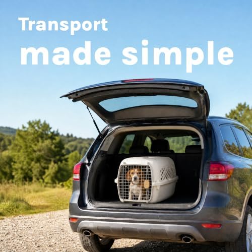 SportPet 32” Medium Front Load Hard Sided Pet Carrier Kennel – Secure Portable - Image 6
