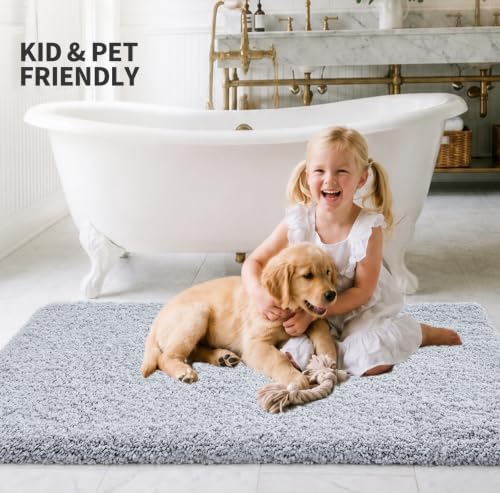 ILANGO Toilet Rugs U Shaped 22" × 24", Soft Absorbent Microfiber Bath Rugs - Image 3