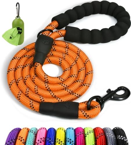 Taglory Rope Dog Leash for Small Medium Dogs, 4 FT Padded Handle by Taglory