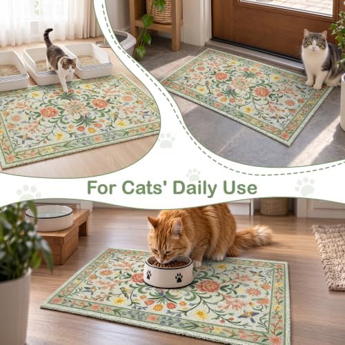 Unicorn Catcher 33"x22" Cat Litter Mat Non-Slip Washable Litter Box Mat - Image 7