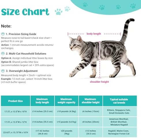 Litter Box with Lid, Stainless Steel Cat Litter Box - Image 3
