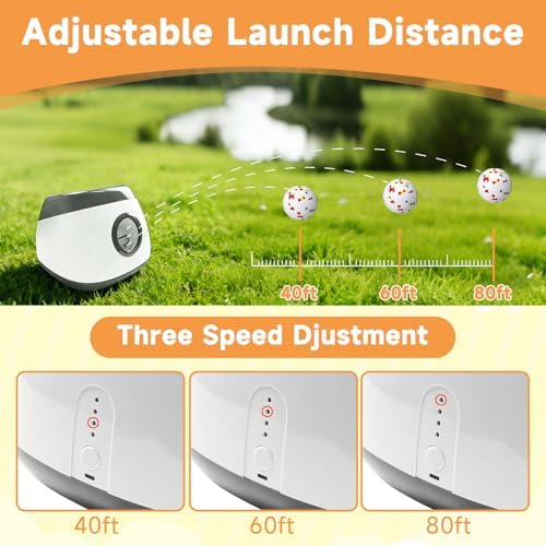 Automatic Dog Ball Launcher, 6 ETPU Balls, Adjustable Distance - Image 2
