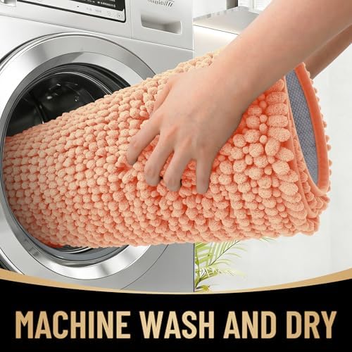 OLANLY Thick Chenille Bathroom Rugs 36x24, Soft Absorbent Bath Mat - Image 4