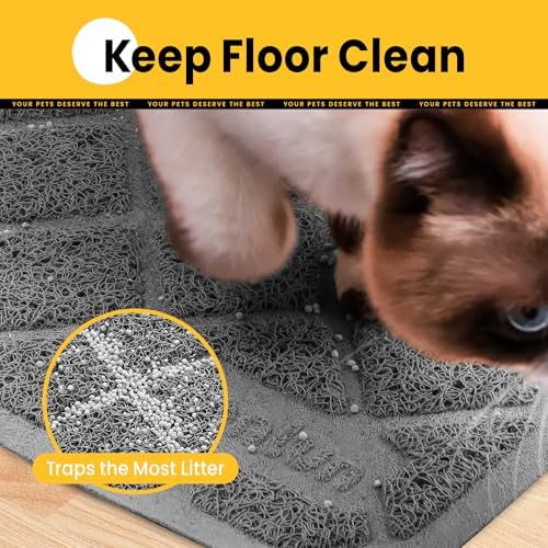 Conlun Cat Litter Mat Litter Trapping Mat, Premium Durable PVC Grid Mesh - Image 3