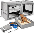 Extra Large Cat Carrier for 2 Cats by Suertree
