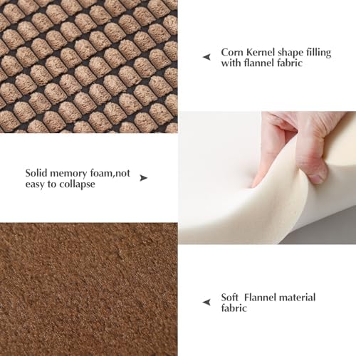 BVAGSS Reversible Dog Crate Pad, Memory Foam Pet Bed Mat, Soft Warm Machine - Image 2