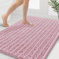 Smiry Bathroom Rugs 40X32, Extra Soft Rubber Backing Chenille Bath Mats by Smiry