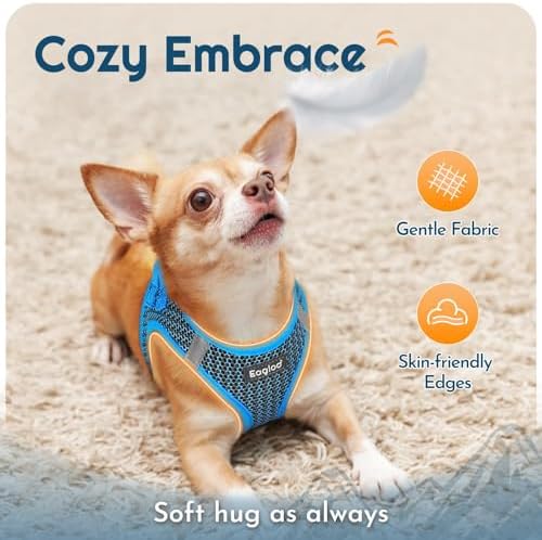 Eagloo Small Dog Harness and Leash Set, Step in Medium Small Puppy Pet Vest - Image 4