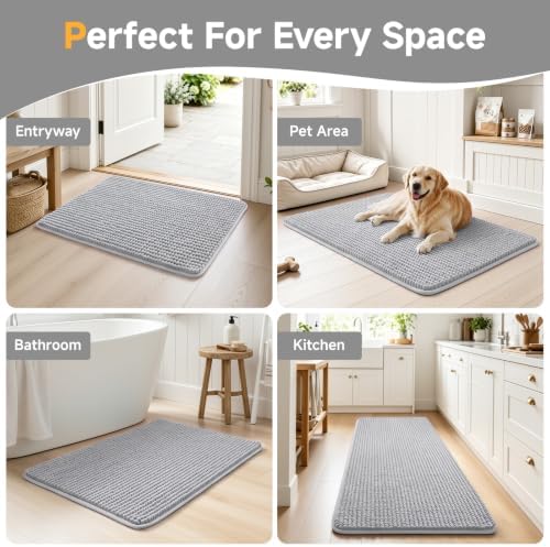 Ophanie Grey Door Mat 28x18, Muddy Mats - Image 7