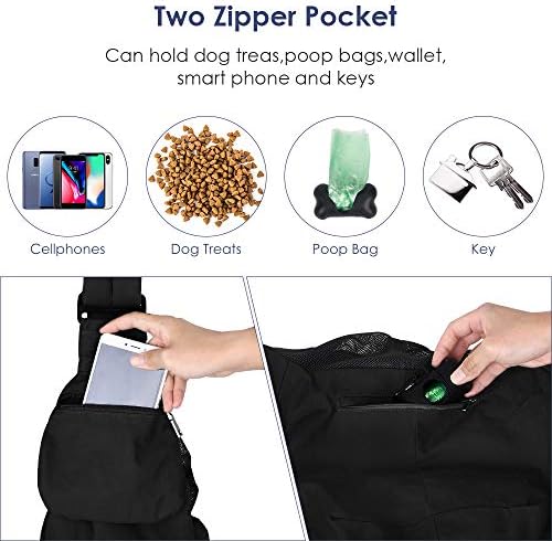 Lukovee Pet Sling, Small Pet Carrier, Hard Bottom Support & Safety Hook - Image 5