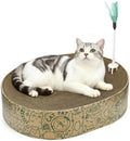 Cat Scratcher Cardboard, 2in1 Oval Cat Scratcher Bed by ARGOPET