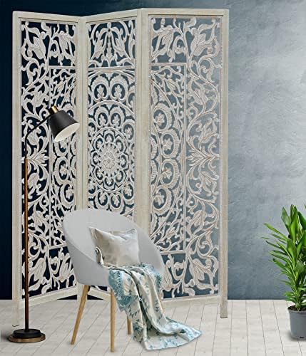 COTTON CRAFT Room Divider Wood Screen - Image 3