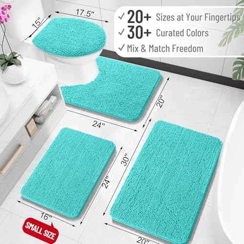OLANLY Bathroom Rugs 35x24, Extra Soft Absorbent Chenille Bath Rugs - Image 2