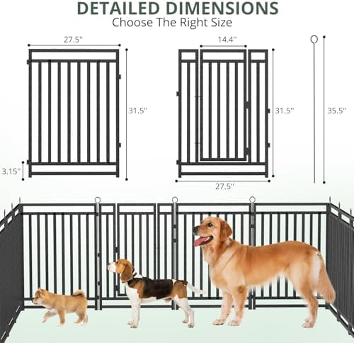 Thickened Outdoor Dog Fence, 48 Panels - Image 4