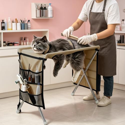 Pet Grooming Hammock, Foldable Detachable Breathable Stretchy Fabric Pet by Unknown