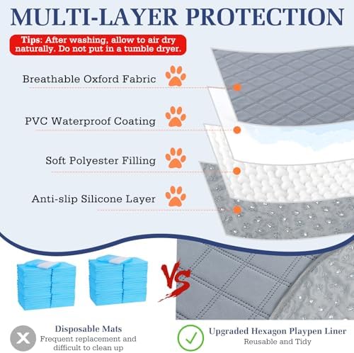Pawaboo 2-in-1 Small Animals Playpen - Image 2