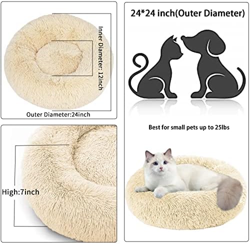 Nisrada Cat Beds for Indoor Cats, 24 Inch Dog Bed for Small Melium Large Dogs - Image 5