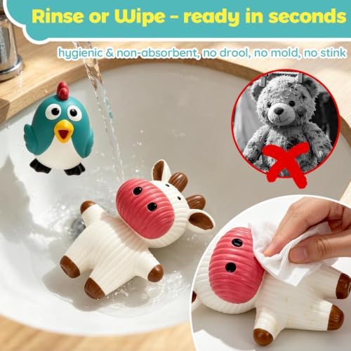 LECHONG 5 Pack Latex Dog Toys for Small Dogs – Squeaky Squeeze Toys, Puppy - Image 6