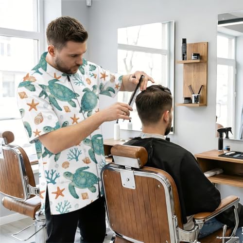 Funny Print Barber Jackets & Smocks - Image 2