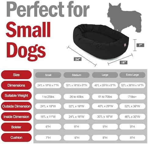 Majestic Pet Suede Shredded Memory Foam Mix Calming Dog Bed Washable - Image 3