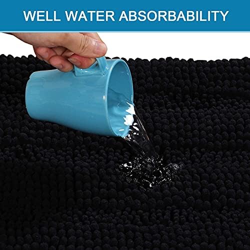 H.VERSAILTEX Bathroom Rugs Bath Rugs Non Slip Bath Mats Extra Thick Chenille - Image 5