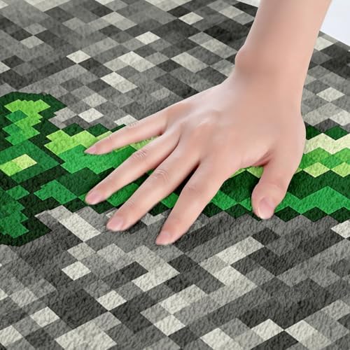 Manfei Pixel Sword Bath Mat, Pixelated Sword Design Kids Mats Rugs, Girls Boys - Image 2