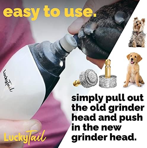 LUCKY TAIL - Dog Nail Grinder - Regular - Replacement Head - - Image 6