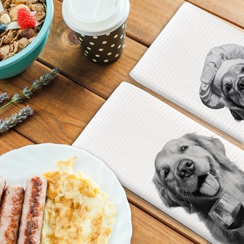 Dog Kitchen Towels Decor Set of 2 - Image 4