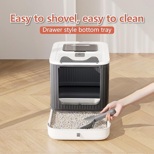 Covered Cat Litter Box with Lid - Image 5