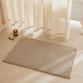 TYUU Waffle Bath Mat, Boho Bathroom Rugs Non Slip, 36x24 Beige by TYUU