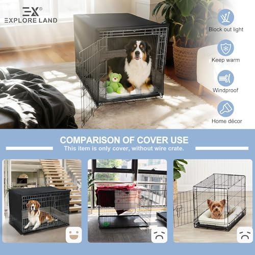 Explore Land Breathable Dog Crate Cover, 24 inches - Image 6