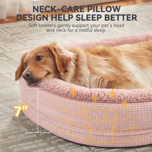 JOEJOY Orthopedic Dog Bed for Large Dogs, Egg-Crate Memory Foam Pet Bed - Image 3