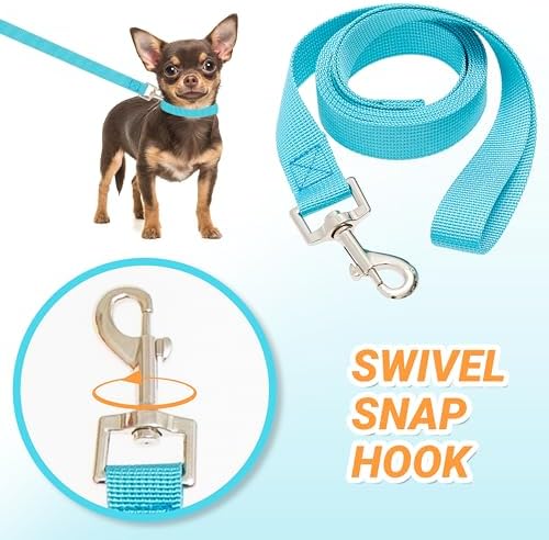12 Pack Bulk Dog Leashes, 4FT Pet Lead Leash - Image 3