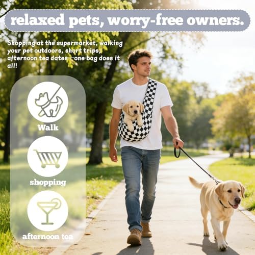 Dog Sling Carrier for Small Dogs and Cats 5–16 lbs, Puppy Carrier Sling - Image 7