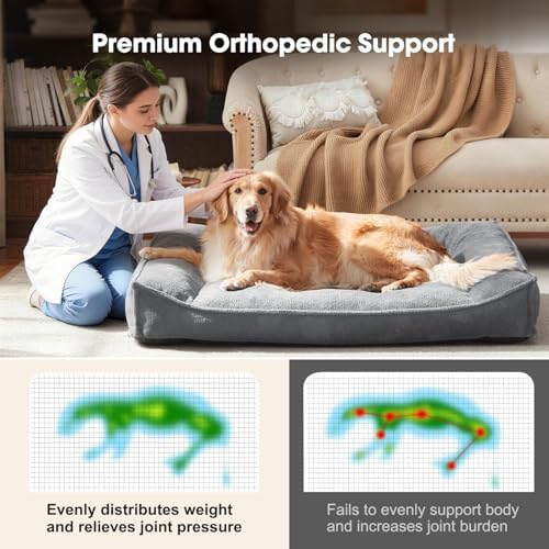 FURTIME XXL Orthopedic Dog Beds Large Sized Dog, Extra Thick Dog Couch 48" - Image 6