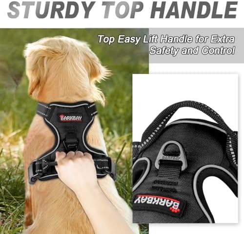 BARKBAY Dog Harness No Pull for Large Dogs Front Back Clips, Dog Vest - Image 3