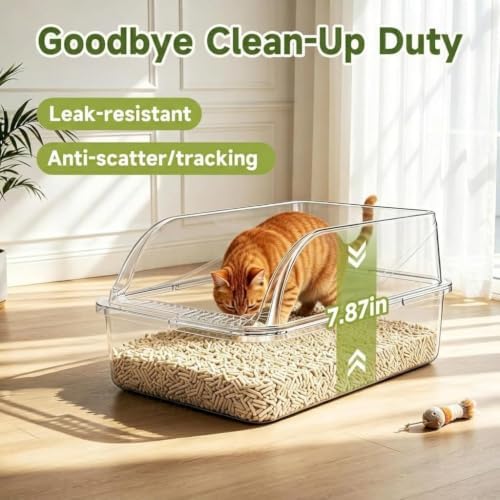 Stainless Steel Cat Litter Box, Large Odor-Free High-Sides - Image 4