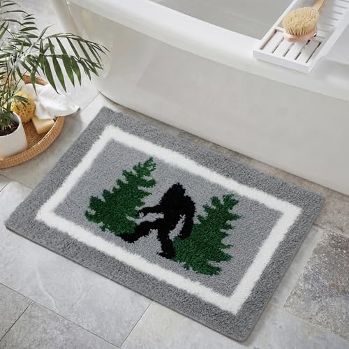 Boao Bigfoot Sasquatch Bath Mat Tufted Non-Slip, 24x16 Inches - Image 6