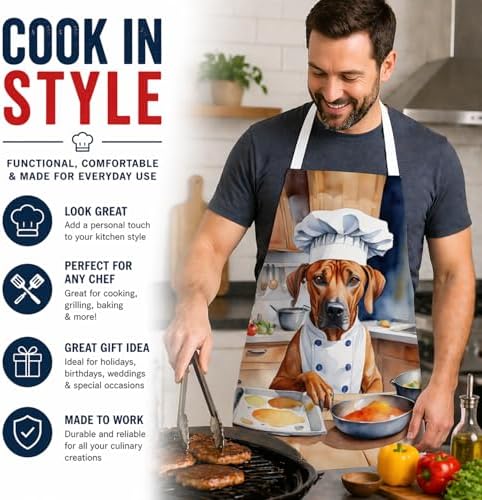 Caroline's Treasures Rhodesian Ridgeback The Chef Apron Cooking Kitchen Server - Image 2