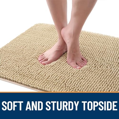 OLANLY Dog Door Mat for Muddy Paws 48x30, Super Absorbent Chenille Mud Mat - Image 4