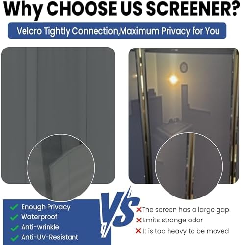 Room Divider, 6 Panel Upgraded 132” Folding Screen Highly Secretive - Image 4