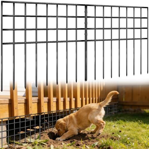 42.5ft x 13in Garden Fence Animal Barrier, 30 Panels No Dig Fence Panels by Unknown