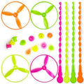 50 Pcs Plastic Flying Helicopter Toy Set Flying Twist Disc by Unknown